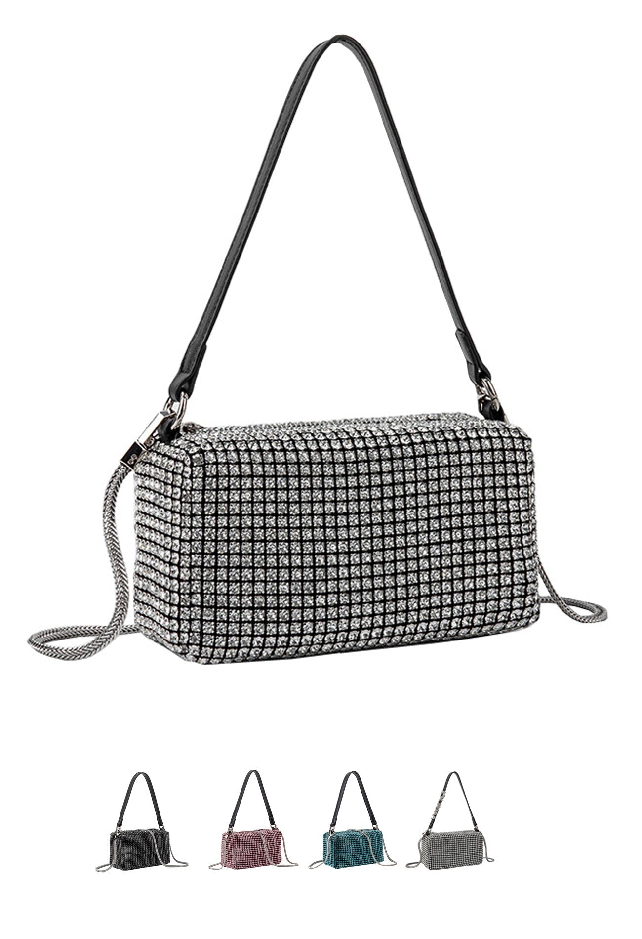 Rhinestone Bag Chain Evening  Shoulder Purse crossbody - SJB-DIAMOND ELITES