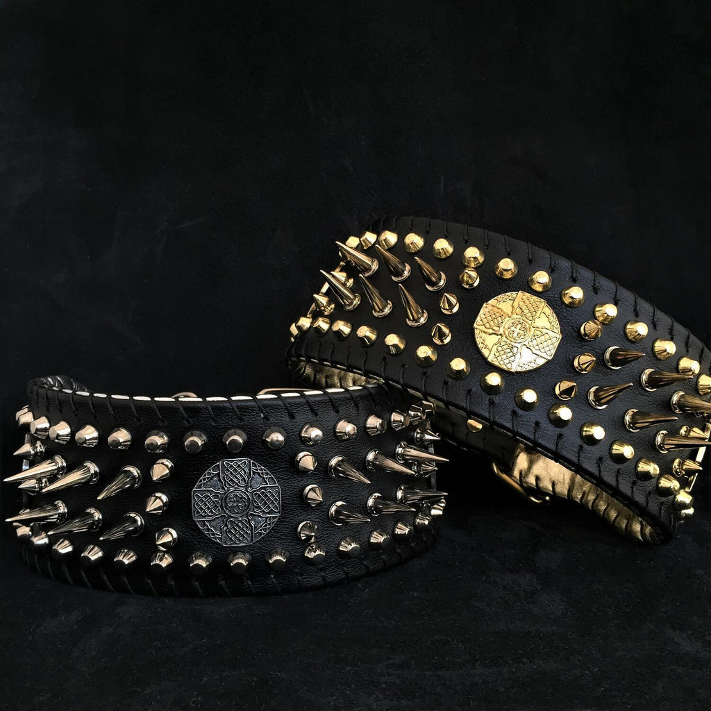 ''Imperium'' hand stitched 8 cm wide show collar - SJB-DIAMOND ELITES