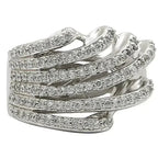 1W018 Rhodium Brass Ring – AAA CZ Stone (9.20g) | Hypoallergenic