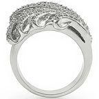 1W018 Rhodium Brass Ring – AAA CZ Stone (9.20g) | Hypoallergenic