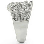 1W018 Rhodium Brass Ring – AAA CZ Stone (9.20g) | Hypoallergenic
