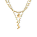 MIFYNN Cowboy Boot Necklace for Women Cowgirl Boot Hat Necklaces 14K Gold Layered Hat Boot Pendant Necklaces Western Country Jewelry Gifts(Gold 1)