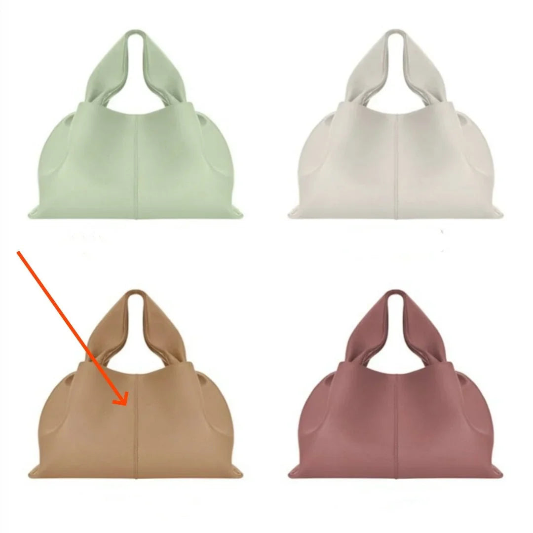 Leather Cloud Crossbody Bag Pi-Mart