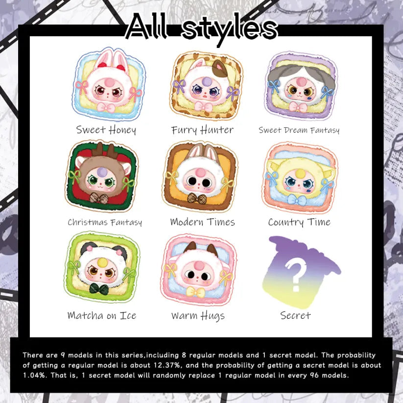 Baby Three Jewelry Box Series Plush Blind Box Labubu Loot