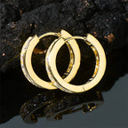 2.5mm Moissanite Hoop Huggie Earrings 925 Sterling Silver Unisex Certified Pair BandsCo Straps