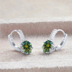 2 Carat Moissanite Drop Earrings Sterling Silver Solitaire Studs For Women BandsCo Straps