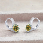 2 Carat Moissanite Drop Earrings Sterling Silver Solitaire Studs For Women BandsCo Straps