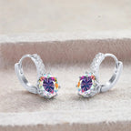 2 Carat Moissanite Drop Earrings Sterling Silver Solitaire Studs For Women BandsCo Straps