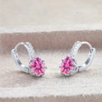 2 Carat Moissanite Drop Earrings Sterling Silver Solitaire Studs For Women BandsCo Straps