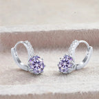 2 Carat Moissanite Drop Earrings Sterling Silver Solitaire Studs For Women BandsCo Straps