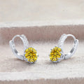 2 Carat Moissanite Drop Earrings Sterling Silver Solitaire Studs For Women BandsCo Straps