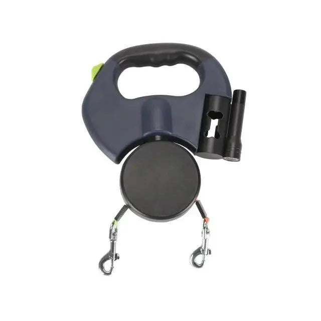 2 Color Retractable Dual Double Pet Leash Rope  Walk For Dog  Long Lead-Training Pet Leash Pet Tractor Small And Medium Dog Cat Stevvex
