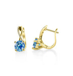 2 Ct Moissanite Clip-On Earrings 925 Sterling Silver Interlaced Studs Gift BandsCo Straps