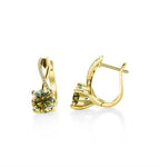 2 Ct Moissanite Clip-On Earrings 925 Sterling Silver Interlaced Studs Gift BandsCo Straps