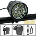 2 IN 1 Bicycle Headlight Bike Light Front Head Lamp Cycling Flashlight Mountain Bicycle Front Light With 6400mAh/8400mAh Rechargeable Battery Pack 3 Modes Bike Front Headlamp Stevvex
