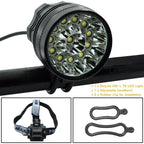 2 IN 1 Bicycle Headlight Bike Light Front Head Lamp Cycling Flashlight Mountain Bicycle Front Light With 6400mAh/8400mAh Rechargeable Battery Pack 3 Modes Bike Front Headlamp Stevvex