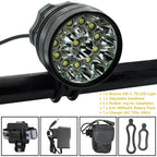2 IN 1 Bicycle Headlight Bike Light Front Head Lamp Cycling Flashlight Mountain Bicycle Front Light With 6400mAh/8400mAh Rechargeable Battery Pack 3 Modes Bike Front Headlamp Stevvex