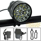 2 IN 1 Bicycle Headlight Bike Light Front Head Lamp Cycling Flashlight Mountain Bicycle Front Light With 6400mAh/8400mAh Rechargeable Battery Pack 3 Modes Bike Front Headlamp Stevvex