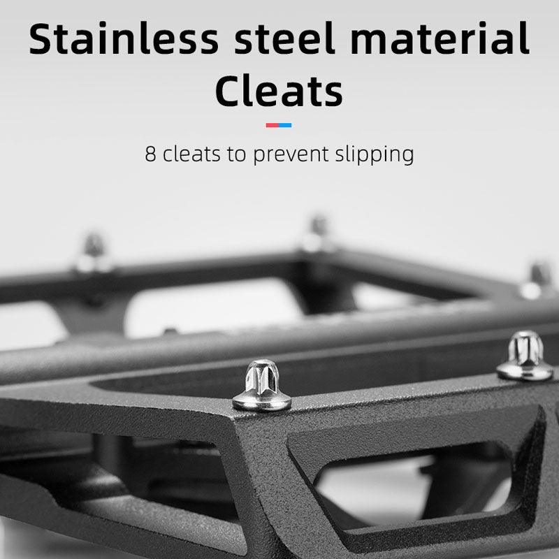 2 In 1 Bicycle Lock Pedal With Free Cleat For Road Bikes Aluminum Anti-Slip Sealed Bearing Lock Accessories Mountain Bike Pedals Bicycle Flat Platform Compatible With Mountain Bike Dual Function Sealed Clipless Aluminum 9/16" Pedals With Cleats Stevvex