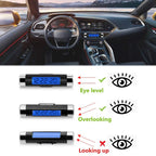 2 In 1 Car Vehicle LCD Digital Display Automotive Thermometer Clock Portable Car Auto Dashboard Digital Clocks with Black Light And LCD Screen Adjustable Vehicle Temperature Gauge Support Clock Stevvex