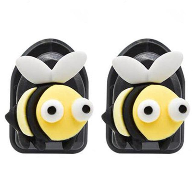 2 Pcs Simple Car Small Hooks Cartoon Decorative Cute Car Dashboard Hook Mini Hanger for Mask Heart Adhesive Hook for Hat Coat Towel Wall Hanging Multi Vehicle Sticky Hooks Durable Holder Automobile Styling Interior Organizer Ornaments Hook Stevvex