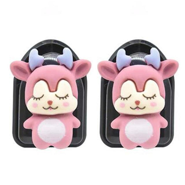 2 Pcs Simple Car Small Hooks Cartoon Decorative Cute Car Dashboard Hook Mini Hanger for Mask Heart Adhesive Hook for Hat Coat Towel Wall Hanging Multi Vehicle Sticky Hooks Durable Holder Automobile Styling Interior Organizer Ornaments Hook Stevvex