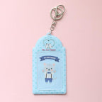 2 Pockets Colorful Photo Card Holder Pockets for Mini Photo Sticker & Name Card 3 Inch 6.35 x 9cm Photos with Key Chain Album Gifts For Valentines Day Stevvex
