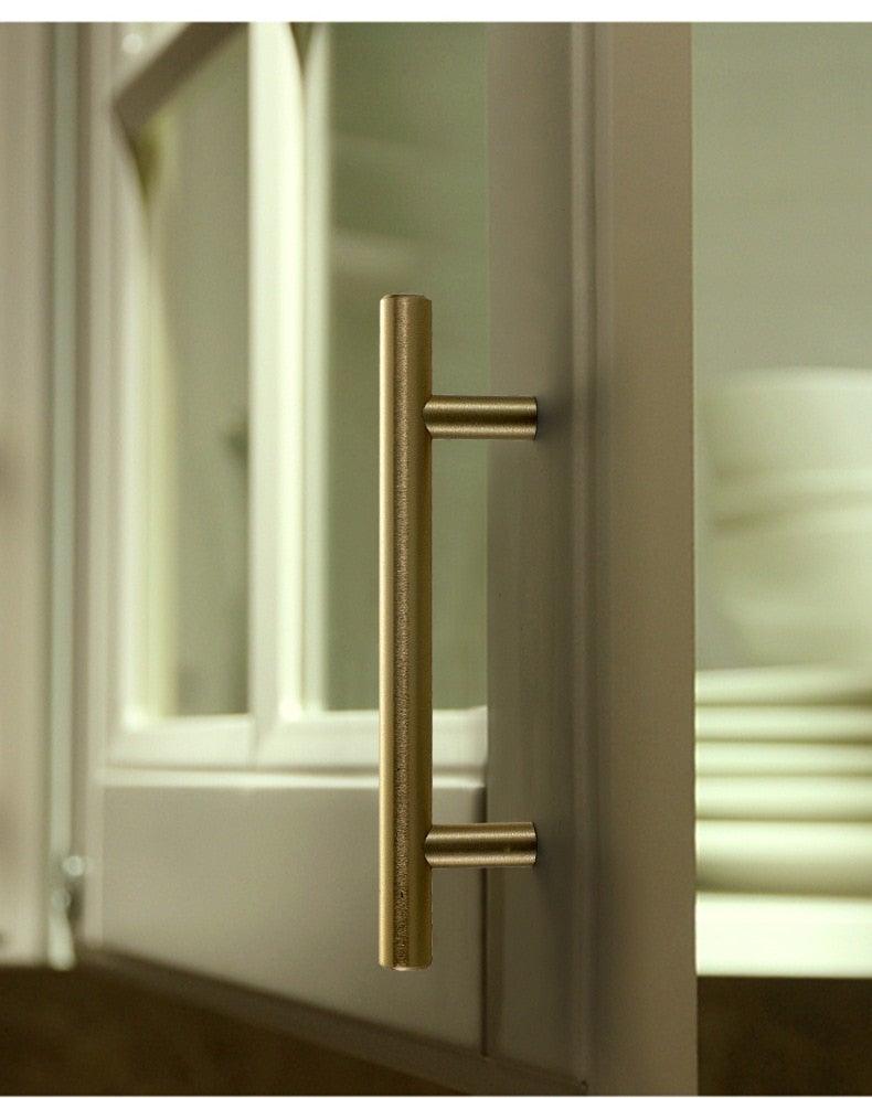 20 PCS Set Brushed Gold Kitchen Handle Stainless Steel T Bar Door Pull 76mm 96mm Cabinet Knobs and Handles Black Furniture Handle Stainless Steel Kitchen Cupboard Handles Cabinet Handles Stevvex