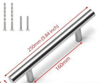 20 PCS Set Brushed Gold Kitchen Handle Stainless Steel T Bar Door Pull 76mm 96mm Cabinet Knobs and Handles Black Furniture Handle Stainless Steel Kitchen Cupboard Handles Cabinet Handles Stevvex