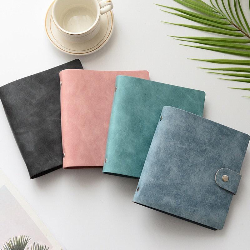 200 Pockets PVC Portable Photo Album PU Leather Album for Mini photo & Name Card 7s 8 25 50s Album for Photos Book Gifts For Friends And Coin Collectors Stevvex