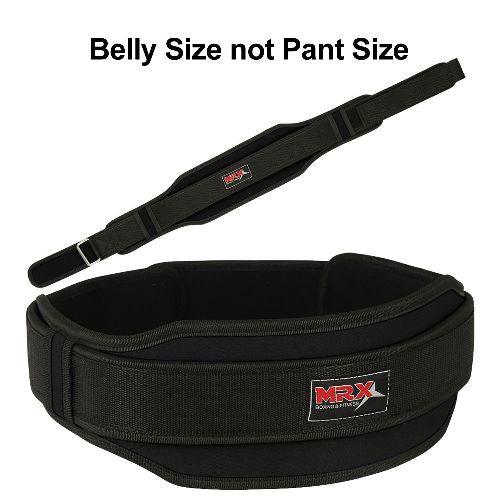 MRX Weight Lifting Belt With Double Back Support Bodybuilding Gym Training Belt 5" Wide All Sizes - SJB-DIAMOND ELITES