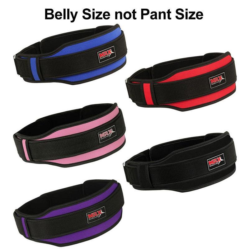 MRX Weight Lifting Belt With Double Back Support Bodybuilding Gym Training Belt 5" Wide All Sizes - SJB-DIAMOND ELITES