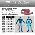 MRX Weight Lifting Belt With Double Back Support Bodybuilding Gym Training Belt 5" Wide All Sizes - SJB-DIAMOND ELITES