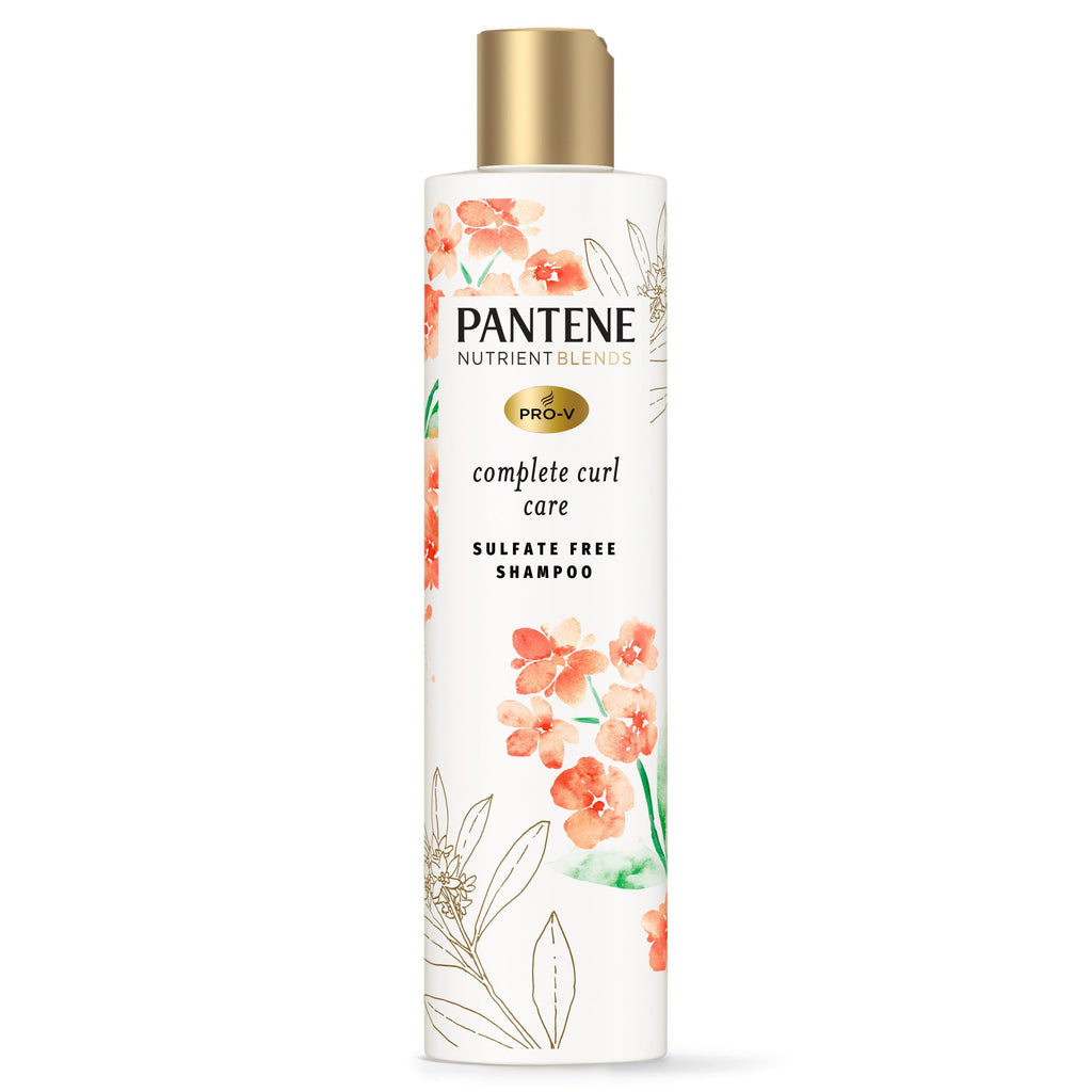 Pantene Sulfate Free Curly Hair Shampoo; Anti Frizz; with Jojoba Oil; Color Safe; 9.6 oz EasyOptionXY LLC