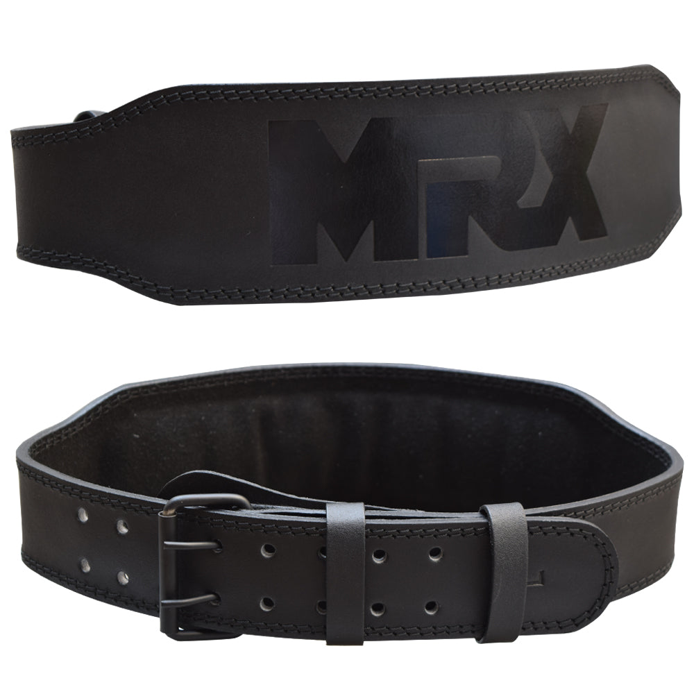 MRX Weight Lifting Belt Leather 4 Inches Wide Back Support Powerlifting Belts for Men Women - SJB-DIAMOND ELITES