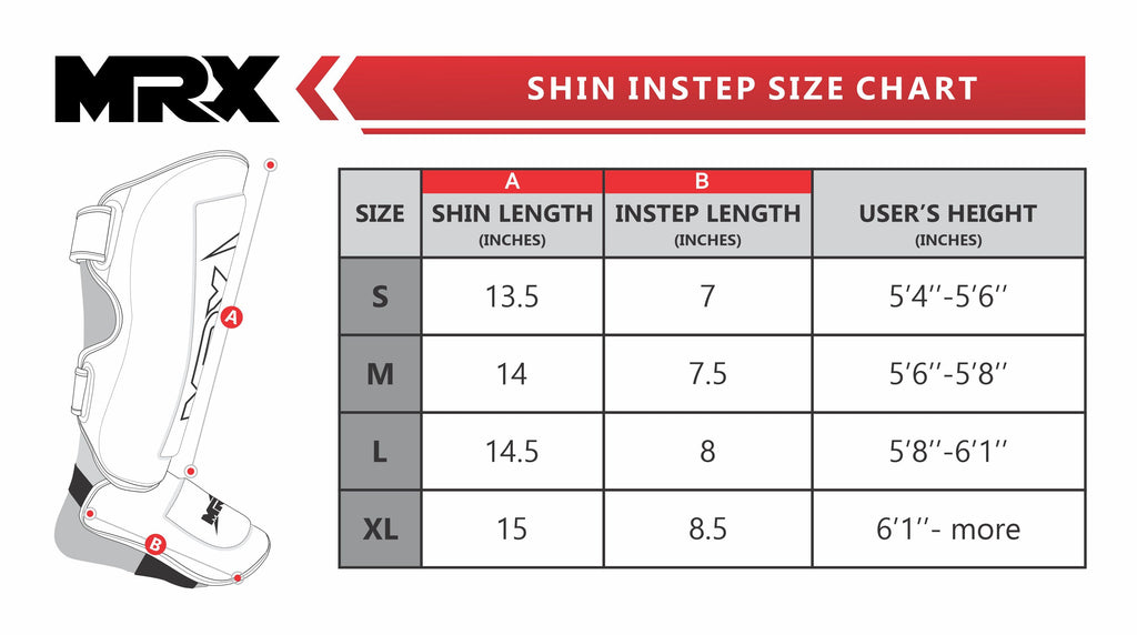 MRX BOXING & FITNESS Shin Guards Pads for Boxing MMA Muay Thai Kickboxing Training Workout Extra Padding Protective Gear Men Women - SJB-DIAMOND ELITES