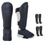 MRX BOXING & FITNESS Shin Guards Pads for Boxing MMA Muay Thai Kickboxing Training Workout Extra Padding Protective Gear Men Women - SJB-DIAMOND ELITES