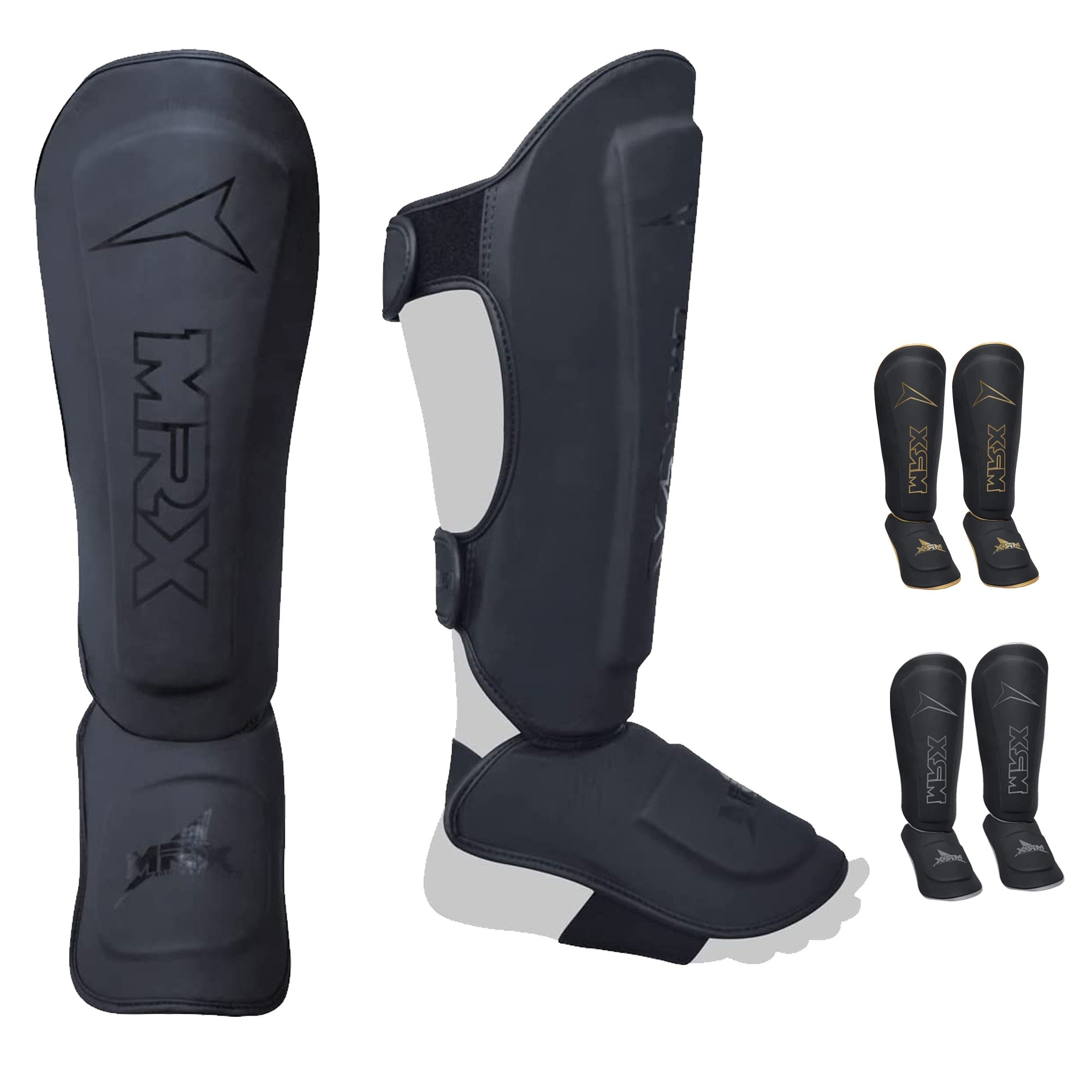 MRX BOXING & FITNESS Shin Guards Pads for Boxing MMA Muay Thai Kickboxing Training Workout Extra Padding Protective Gear Men Women - SJB-DIAMOND ELITES