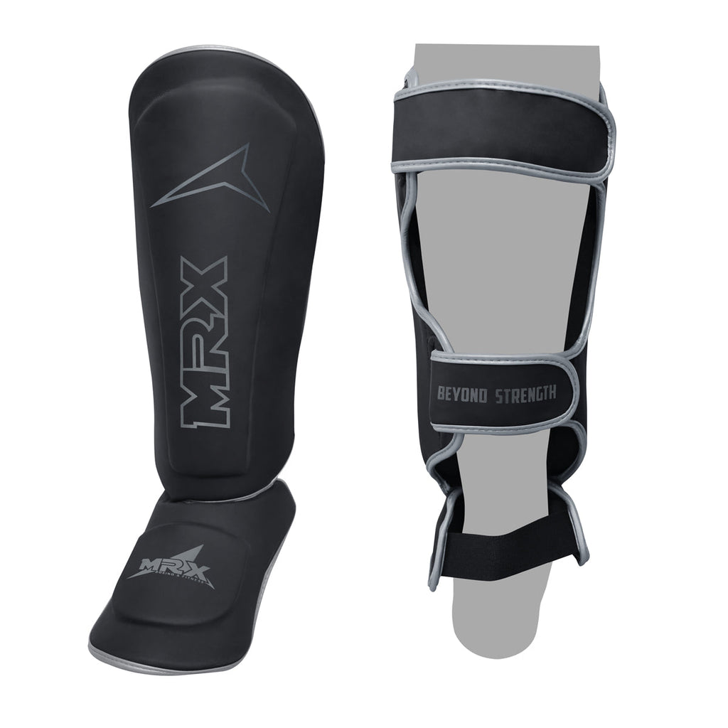 MRX BOXING & FITNESS Shin Guards Pads for Boxing MMA Muay Thai Kickboxing Training Workout Extra Padding Protective Gear Men Women - SJB-DIAMOND ELITES
