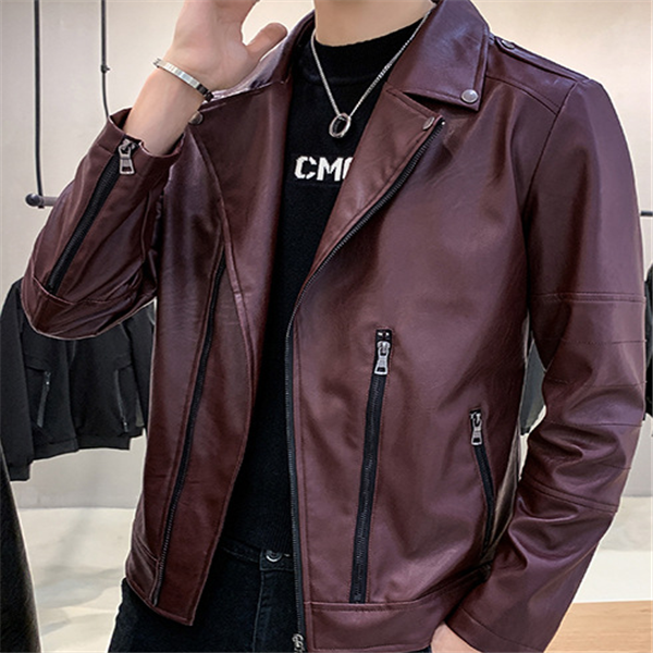 Mid-length leather jacket Pi-Mart