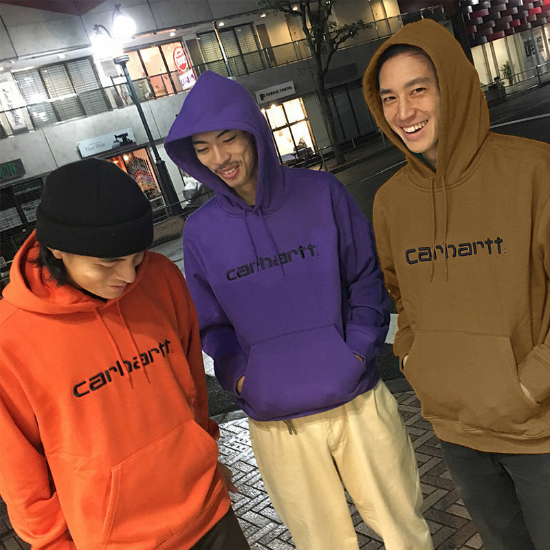 Embroidered Hooded Sweatshirt Pi-Mart