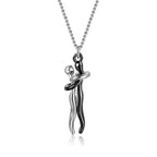 Couple Hugging Pendant Necklace Pi-Mart