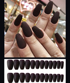 Frosted ballet fake nails Pi-Mart