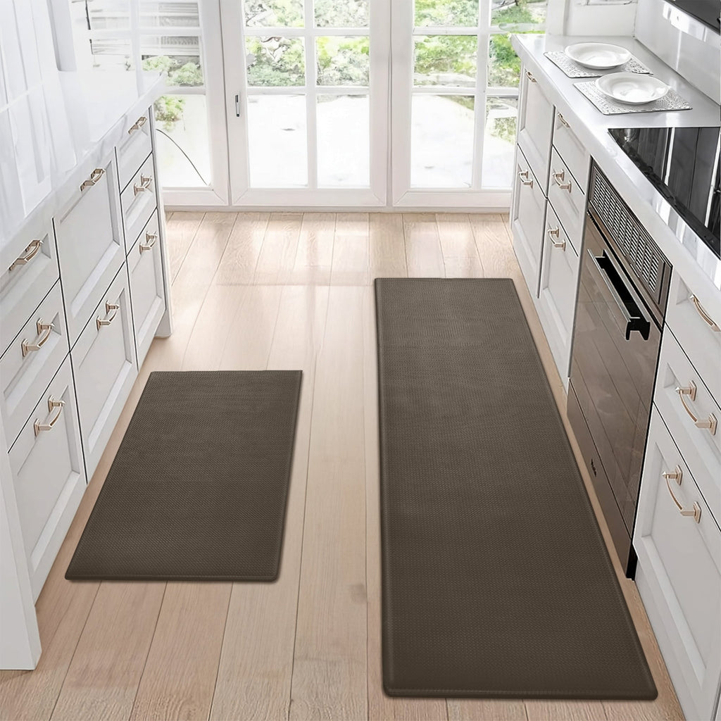 Kitchen Floor Mat Two-piece Set Of Non-slip, Waterproof And Easy To Scrub For Home, Kitchen Pi-Mart