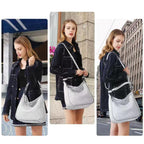 Hobo Woven Shoulder Bag in Large - SJB-DIAMOND ELITES