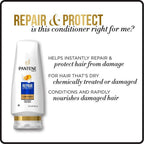Pantene Shampoo and Conditioner Set; Repair and Protect; 12-12.6 oz