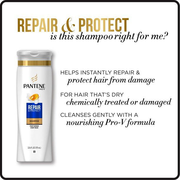 Pantene Shampoo and Conditioner Set; Repair and Protect; 12-12.6 oz