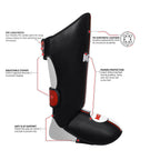 MRX Kickboxing Shin Guards MMA Boxing Training - Protective Gear Men Women - SJB-DIAMOND ELITES