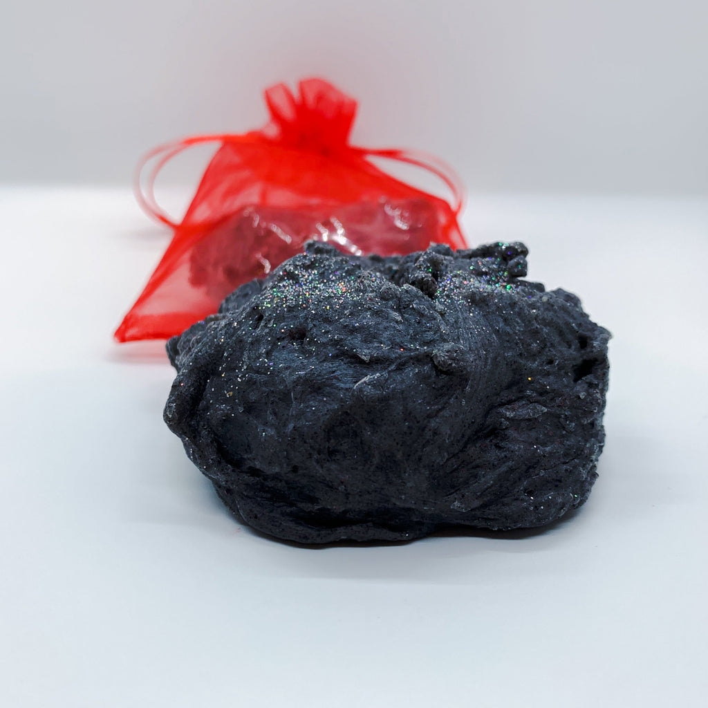 Activated Charcoal Soap Bar With Warm Vanilla Scent Eco Glitter Luxury Exfoliating Gift BandsCo Straps