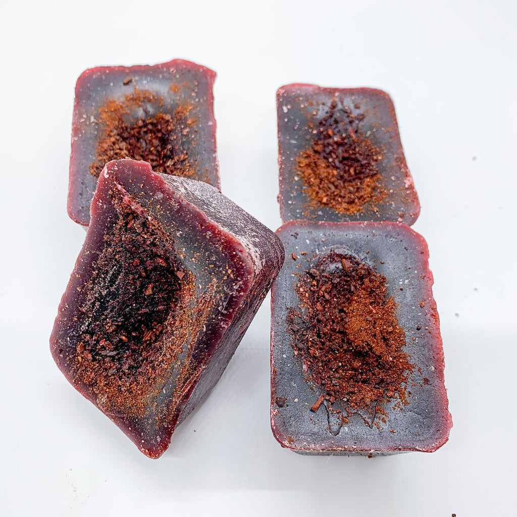 Apple Bourbon XL Wax Melts - Large 4-Cube Set, Spiced Apple, Walnut, Bourbon BandsCo Straps